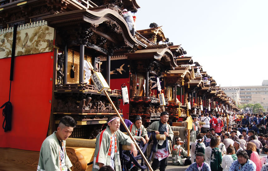 第9回はんだ山車まつりが6年ぶりに開催されました。
